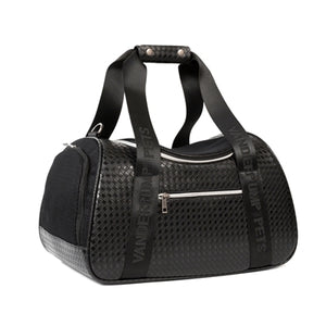 Vanderpump Graphite Duffle Pet Carrier - Black- Final Sale