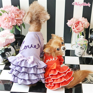 Wooflink Love My Daily Dress Lavender - Posh Puppy Boutique