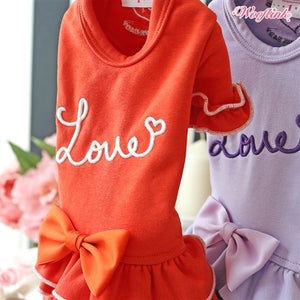 Wooflink Love My Daily Dress Lavender - Posh Puppy Boutique