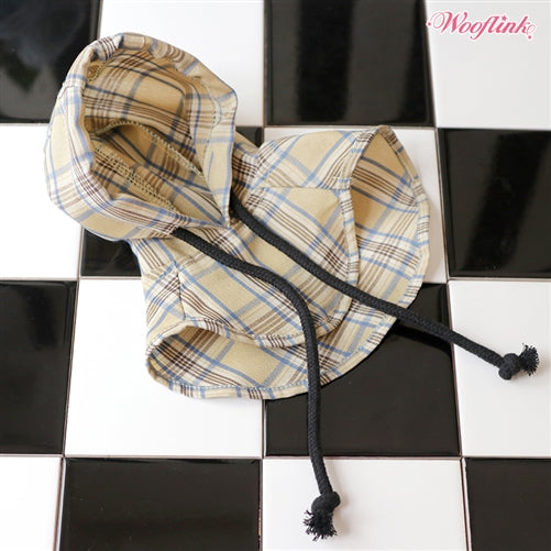 Wooflink Plaid Cap in Beige